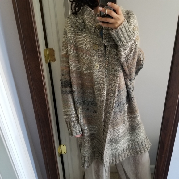 Free People Oversized Boucle Cardigan - Picture 3 of 11